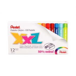 Pastele olejne Pentel XXL, 12 kolorów